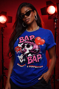 BAP BAP "Beauty & Perfection" CHAMPION Graphic Tee – Women's Streetwear Shirt