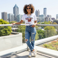 BAP BAP "Boujee & Petty" CHAMPION Graphic Tee – Women's Streetwear Shirt